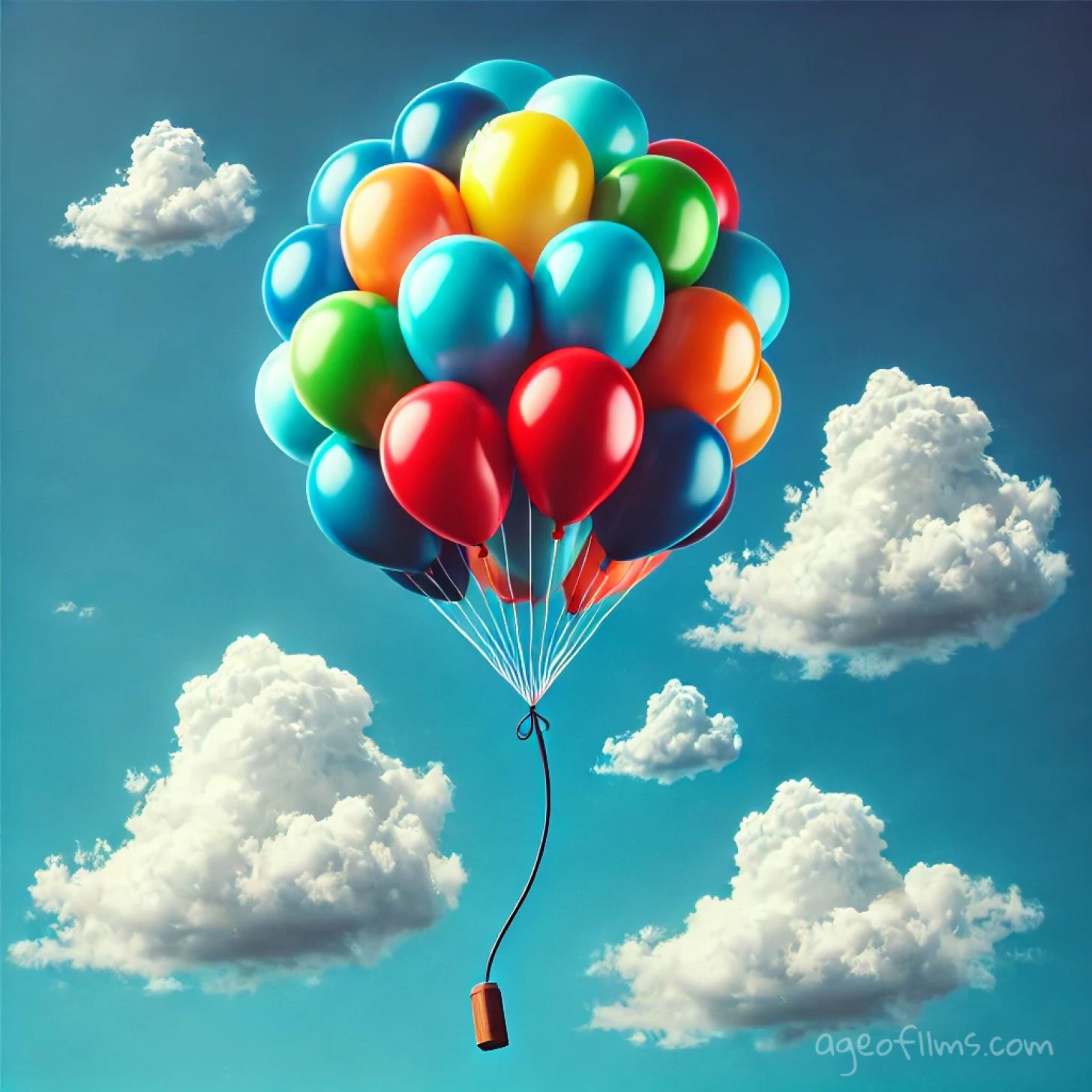 Bright Balloons in the Sky Visual