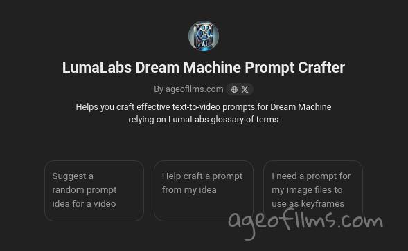 customgpt luma prompt crafter