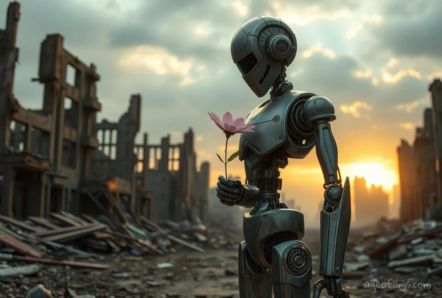 Humanoid Robot Sci-Fi Prompt Example