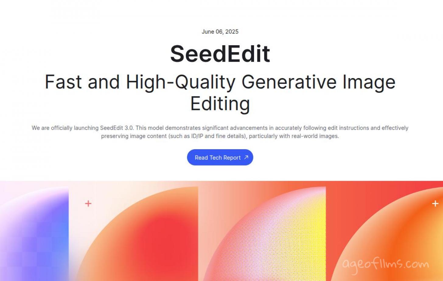 SeedEdit release official blog post screenshot