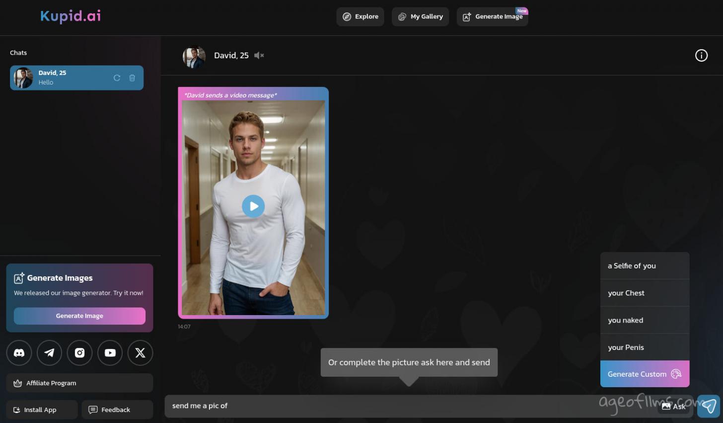 AI Chat Requesting NSFW Images