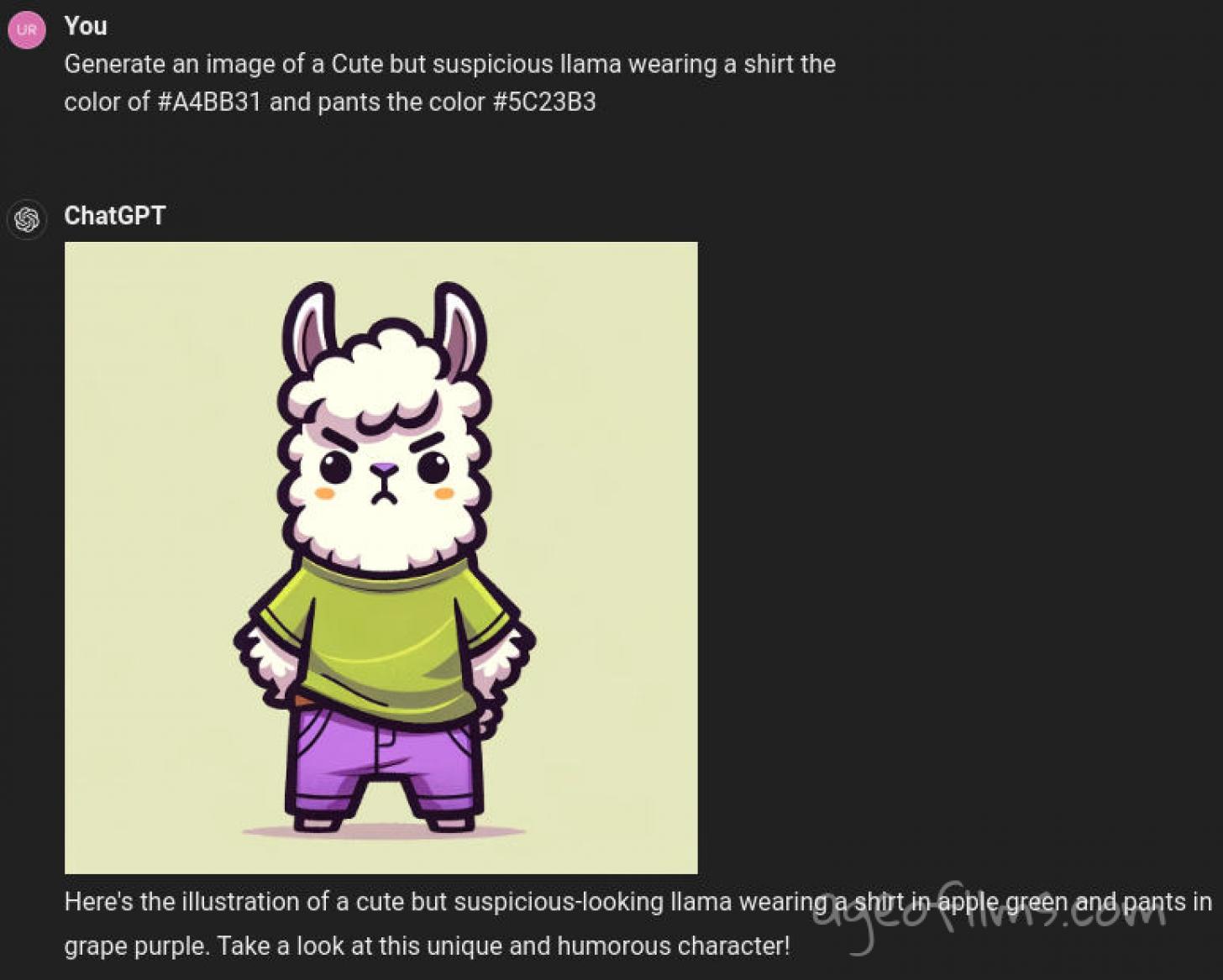 ChatGPT's Dall-e followed the prompt perfectly