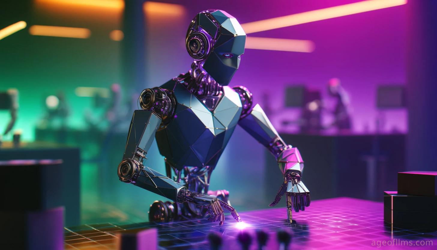 A humanoid robot, illustration only
