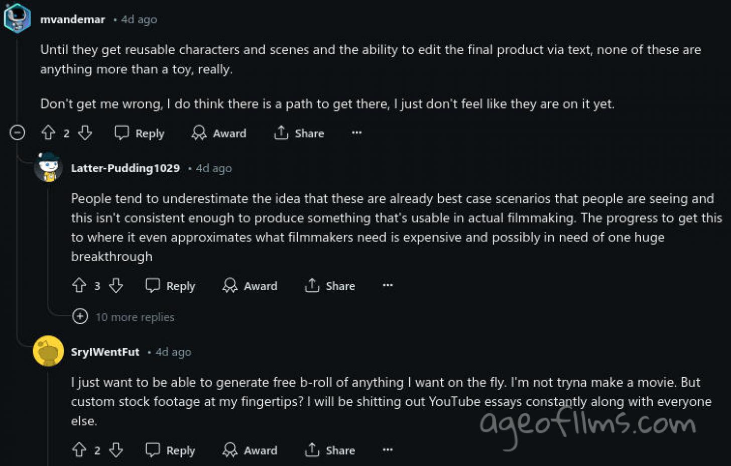 Reddit Discussion Screenshot