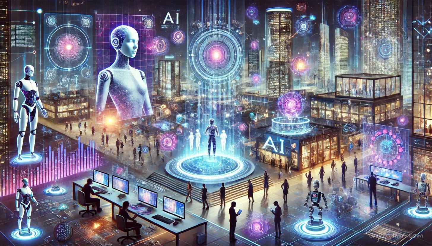 a society run by AI illustration by AI (Dall-E)