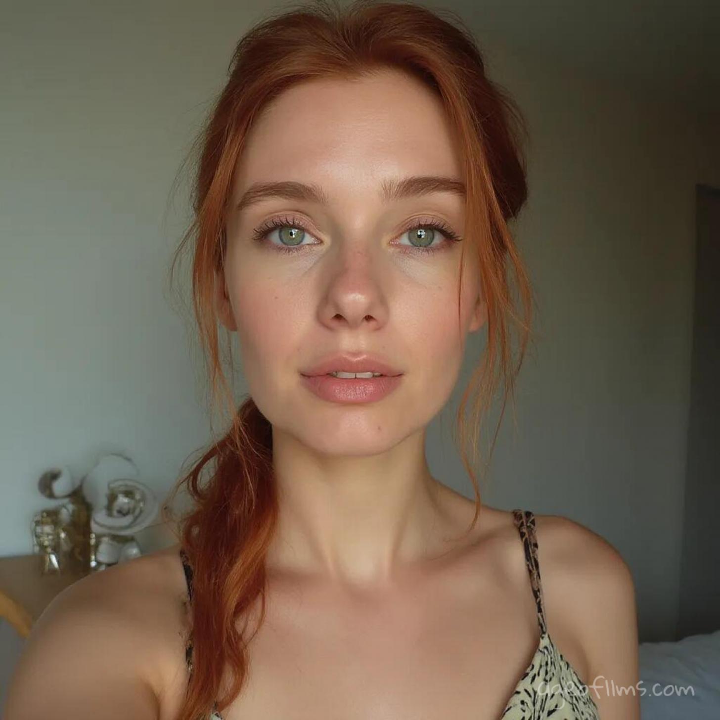 Flux Dev lowered guidance woman's self portrait
