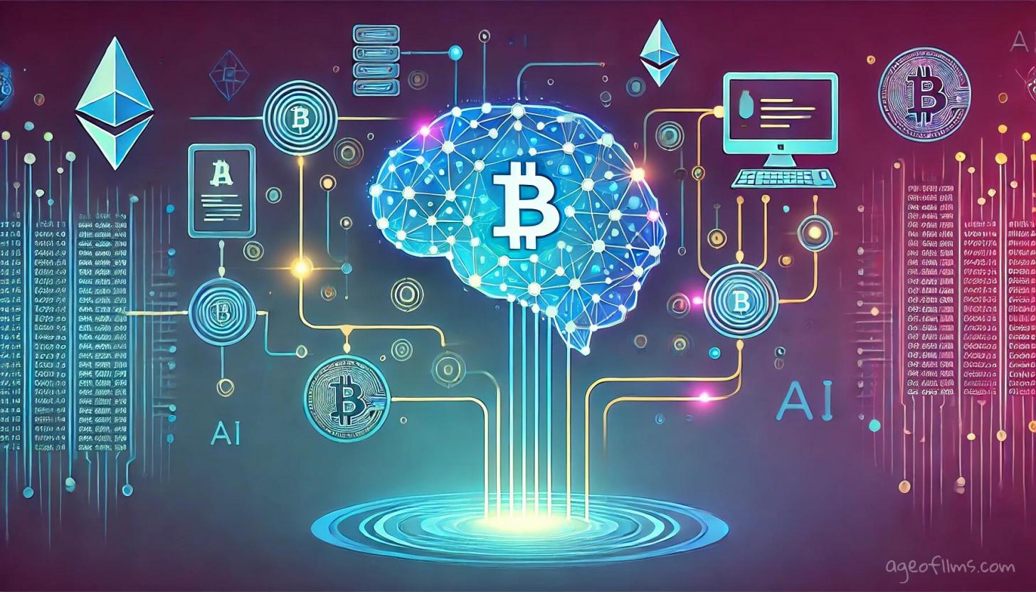 Cryptocurrency market digital illustration